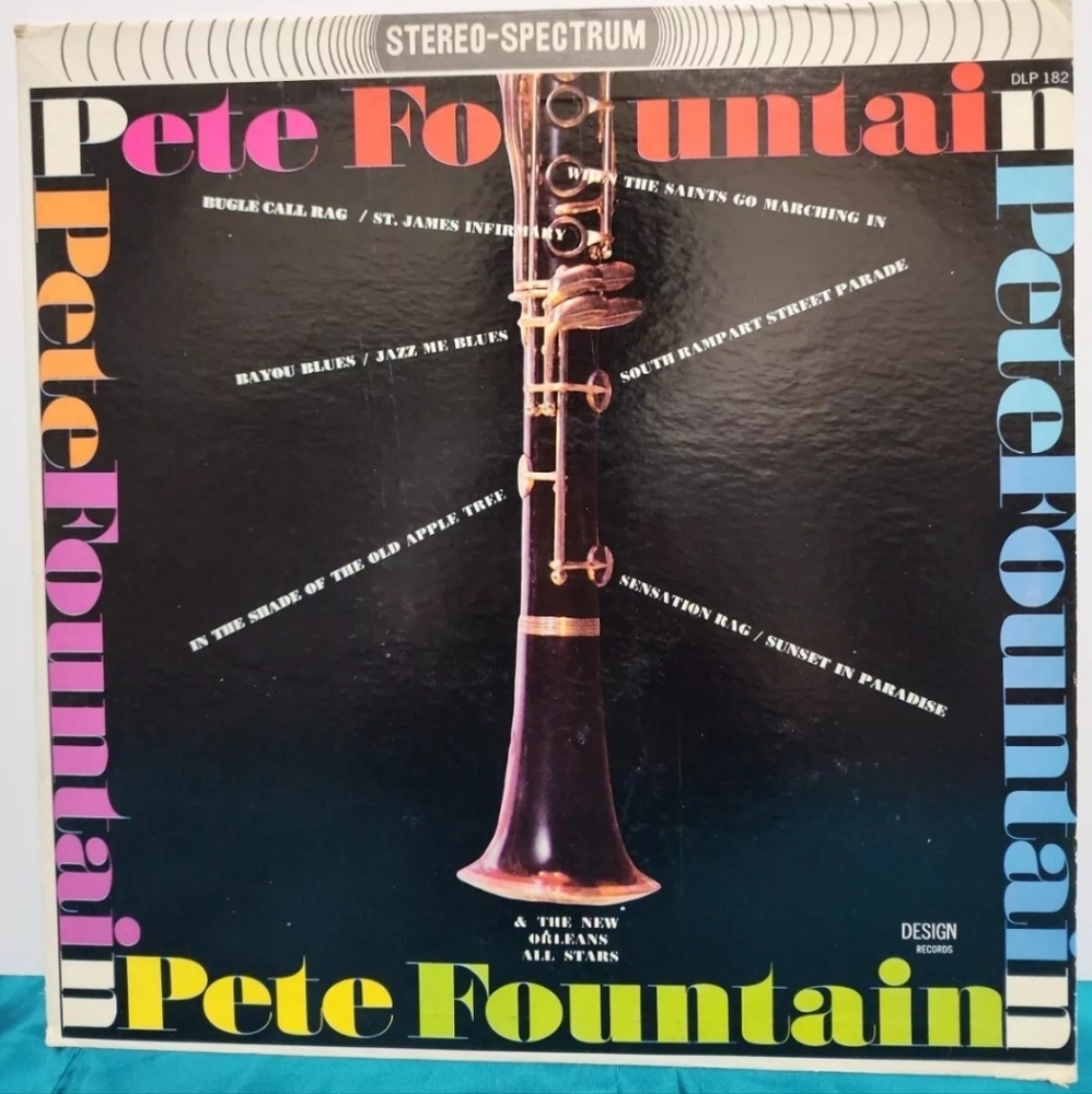Pete Fountain..The New Orleans All Stars LP Vinyl Record Design Vintage 1962